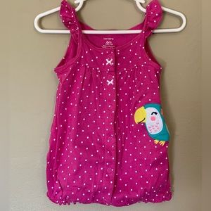 Carter’s polkadot parrot romper